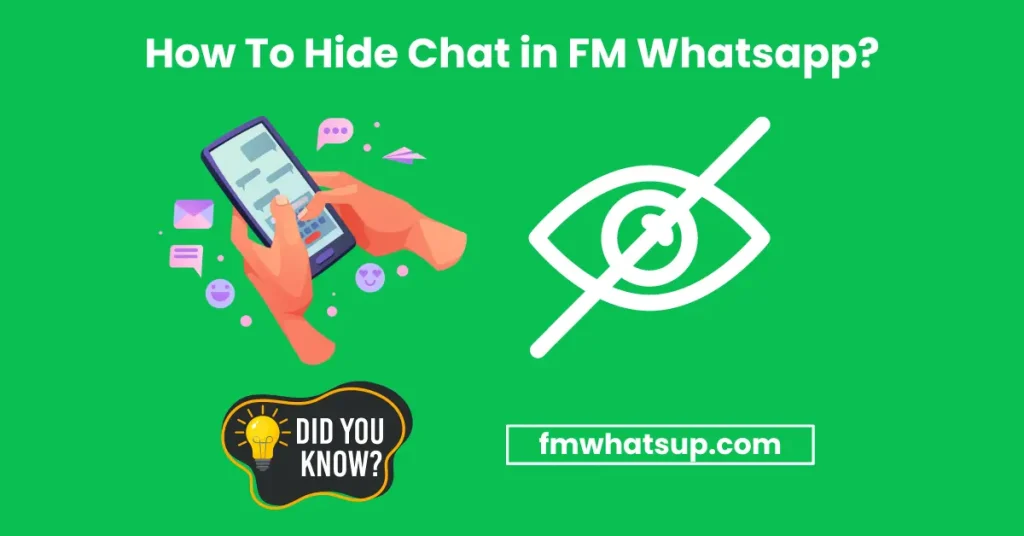 Hide Chat in FM Whatsapp