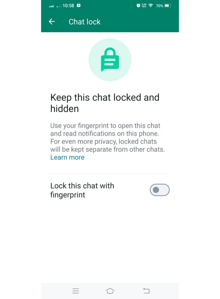 Chat Lock