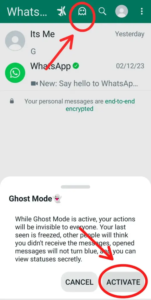 Active Ghost Mode