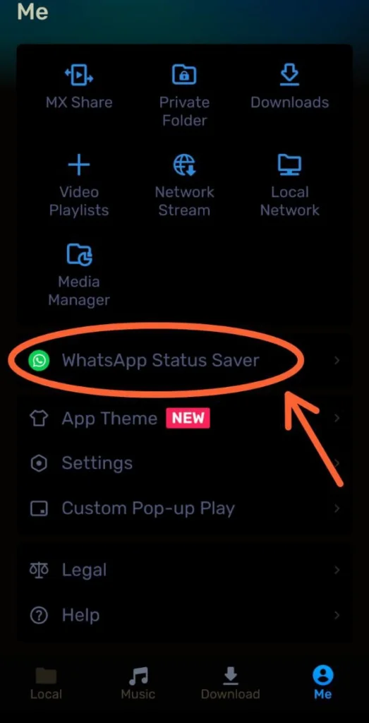 Click on Whatsapp Saver