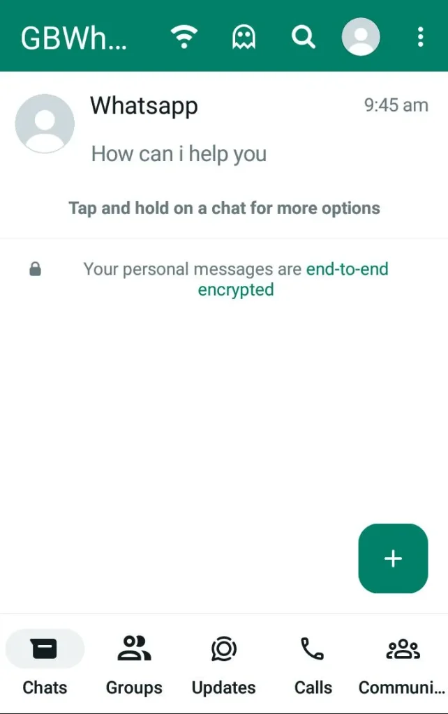 Chat Options For GB Whatsapp
