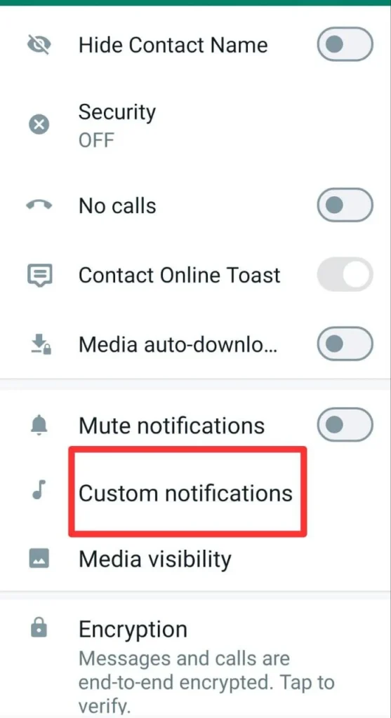 Custom Notifications